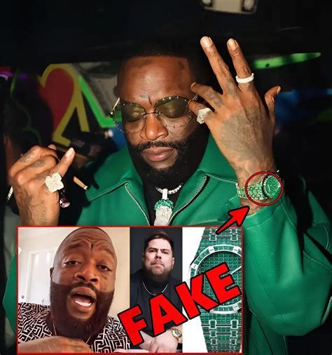 rick ross wearing fake watch|rick ross allegations.